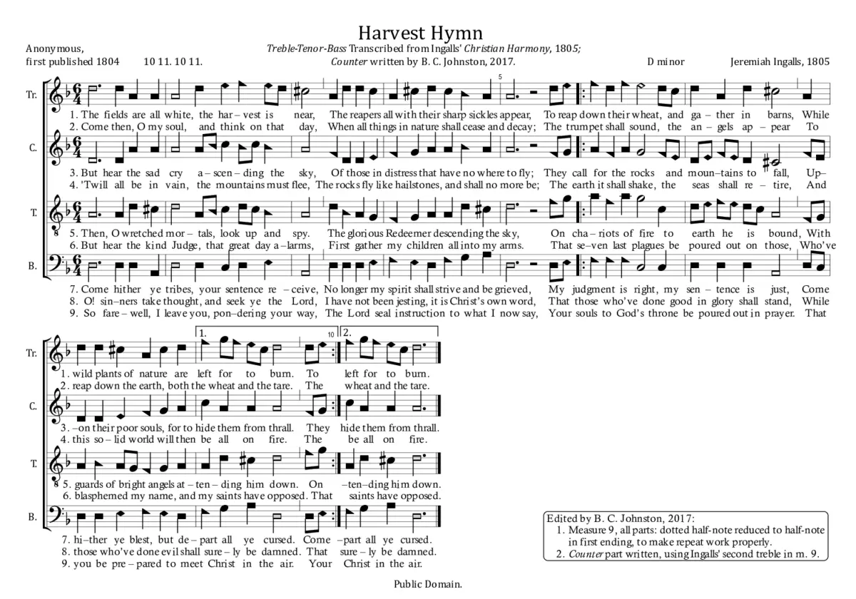 Harvest Hymn - Page 1