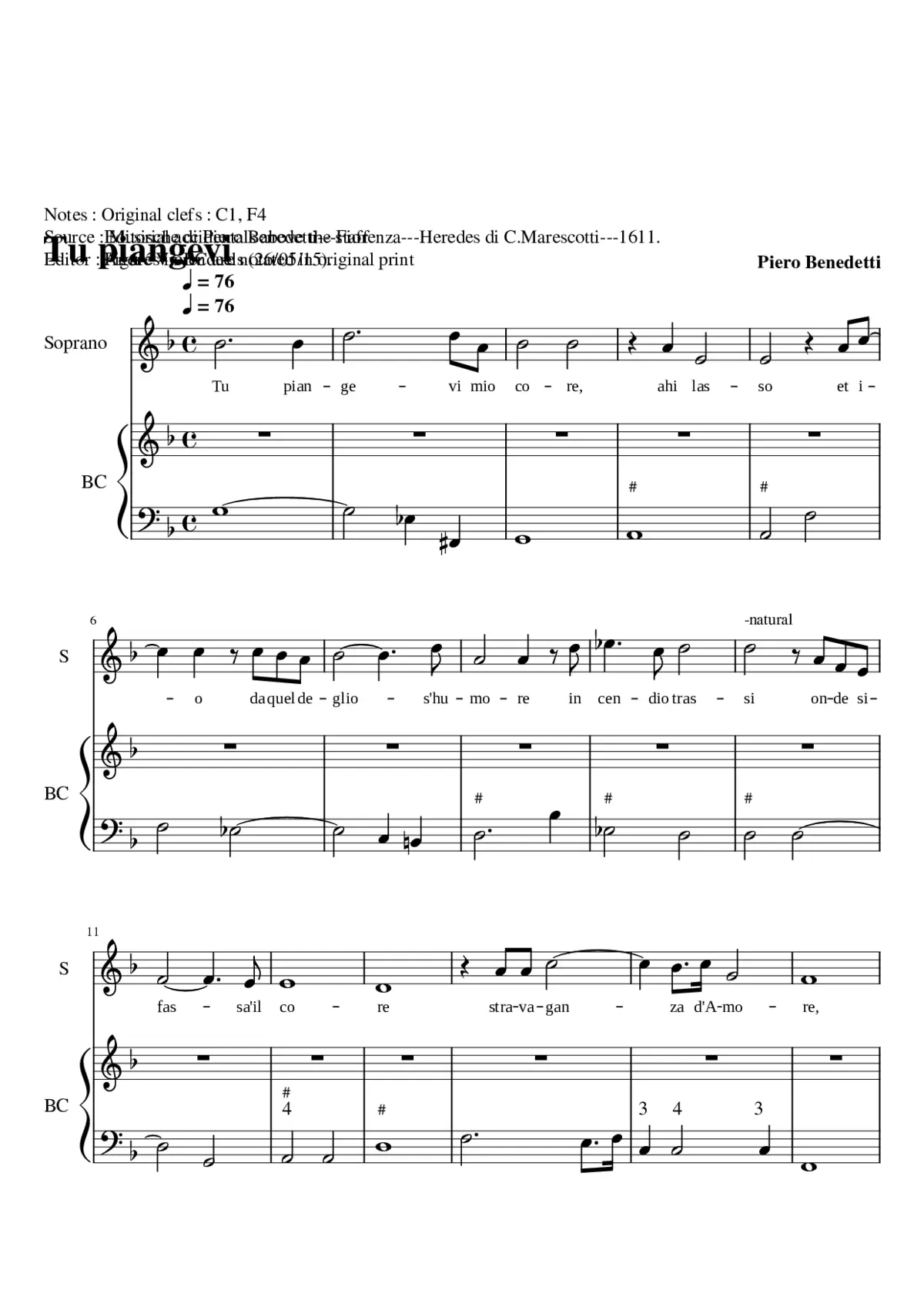 Tu piangevi - Page 1