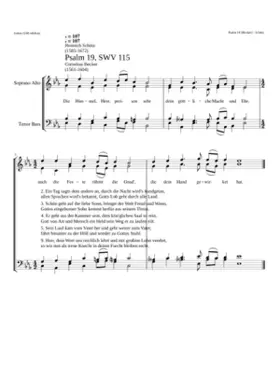 Die Himmel Herr preisen Dein göttliche Macht SWV 115
