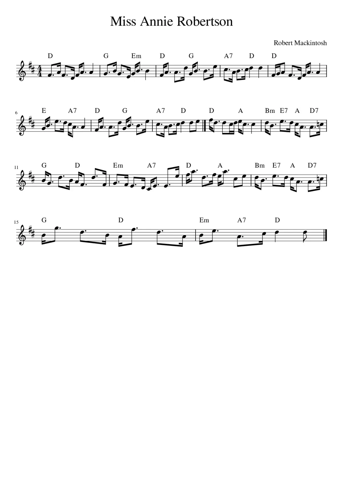 Miss Annie Robertson - Page 1