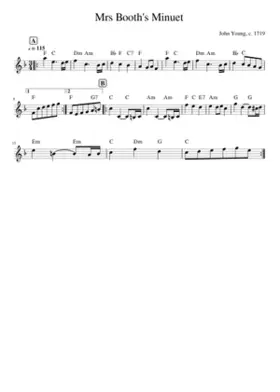 Mrs Booth's Minuet