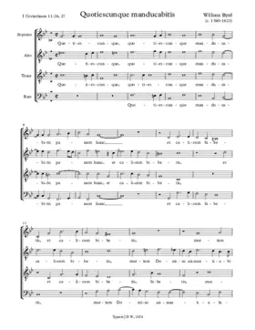 Quotiescumque manducabitis