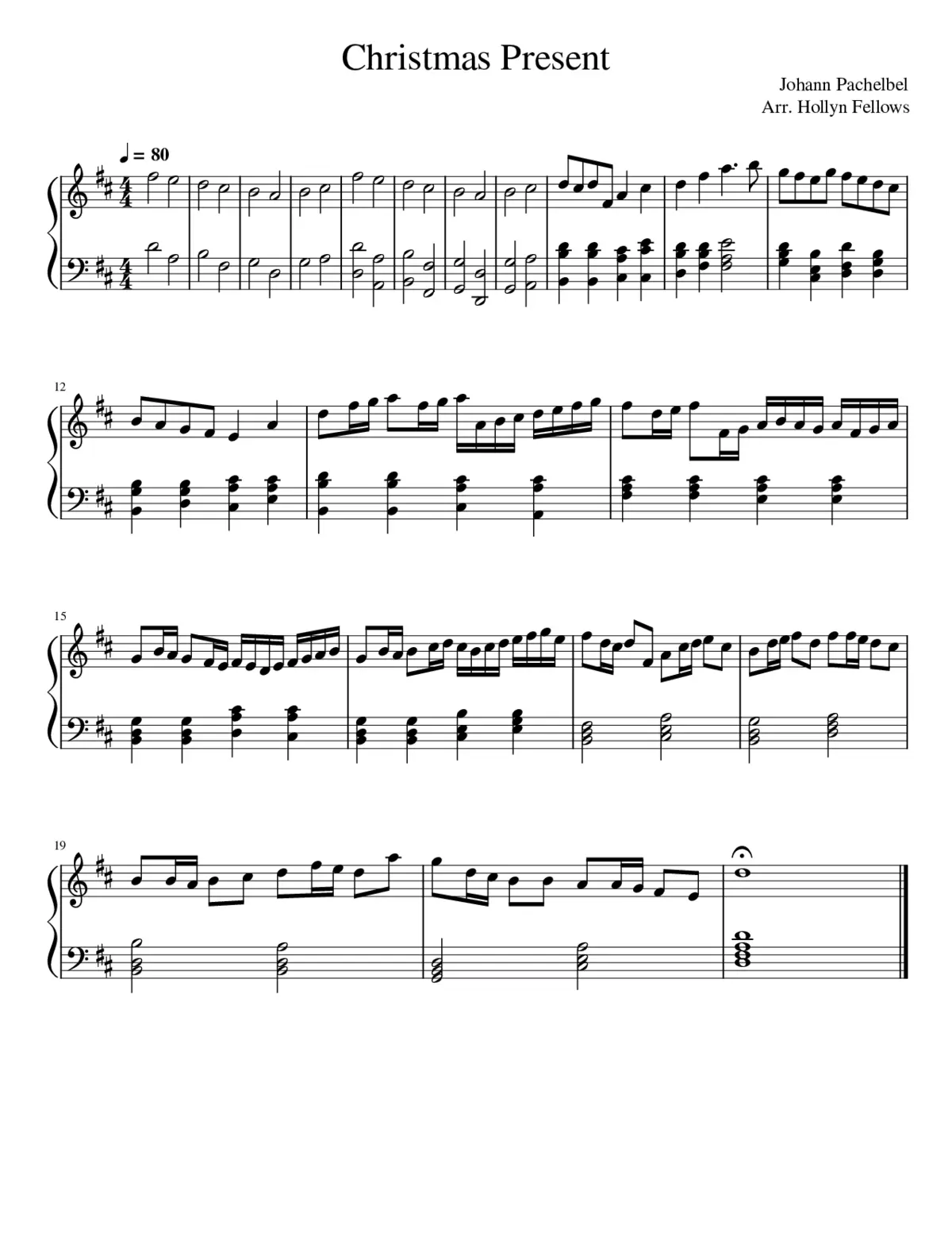 Canon and Gigue in D major P.37 - Page 1