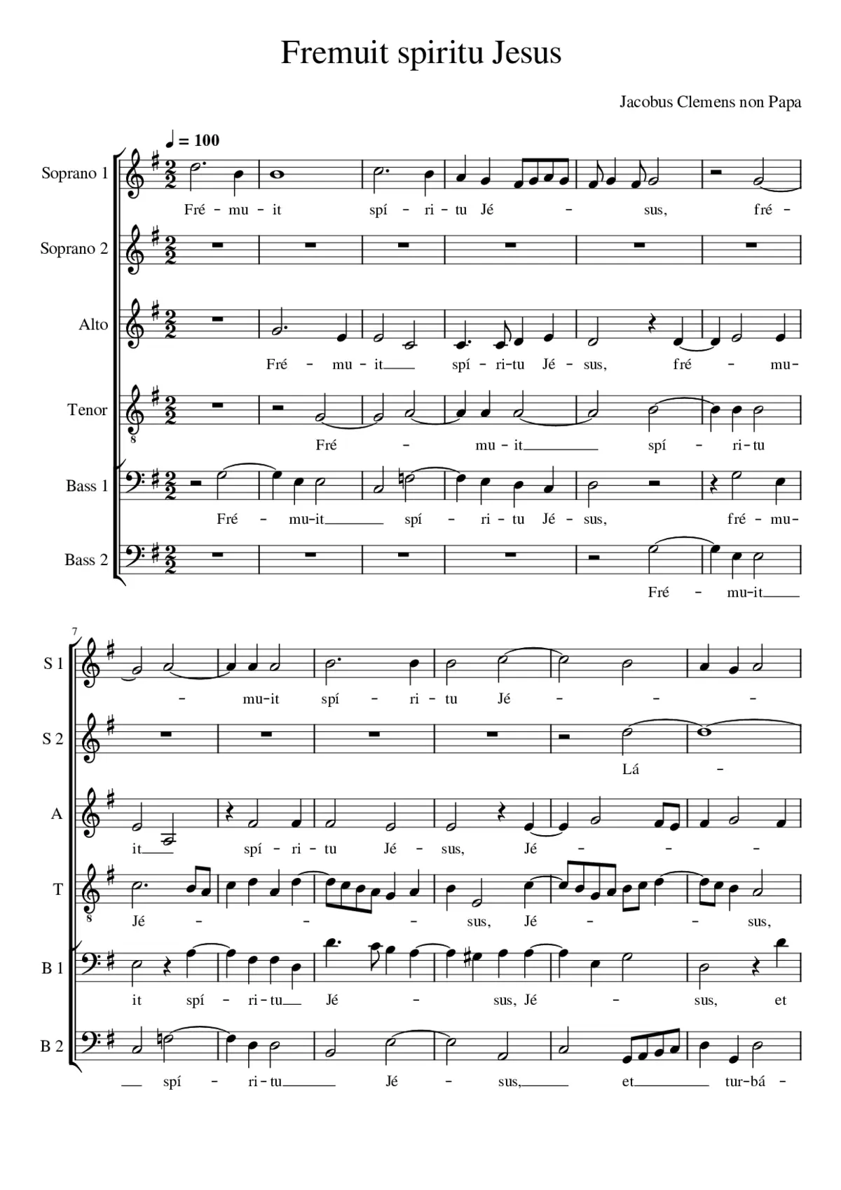 Fremuit spiritu Jesus - Page 1