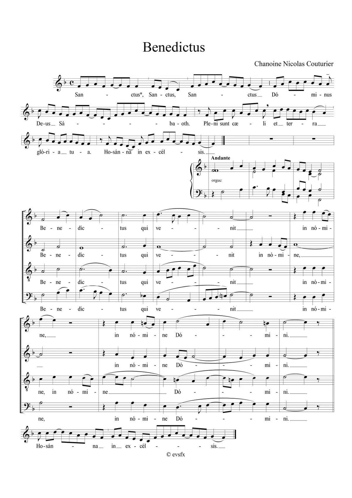 Benedictus - Page 1
