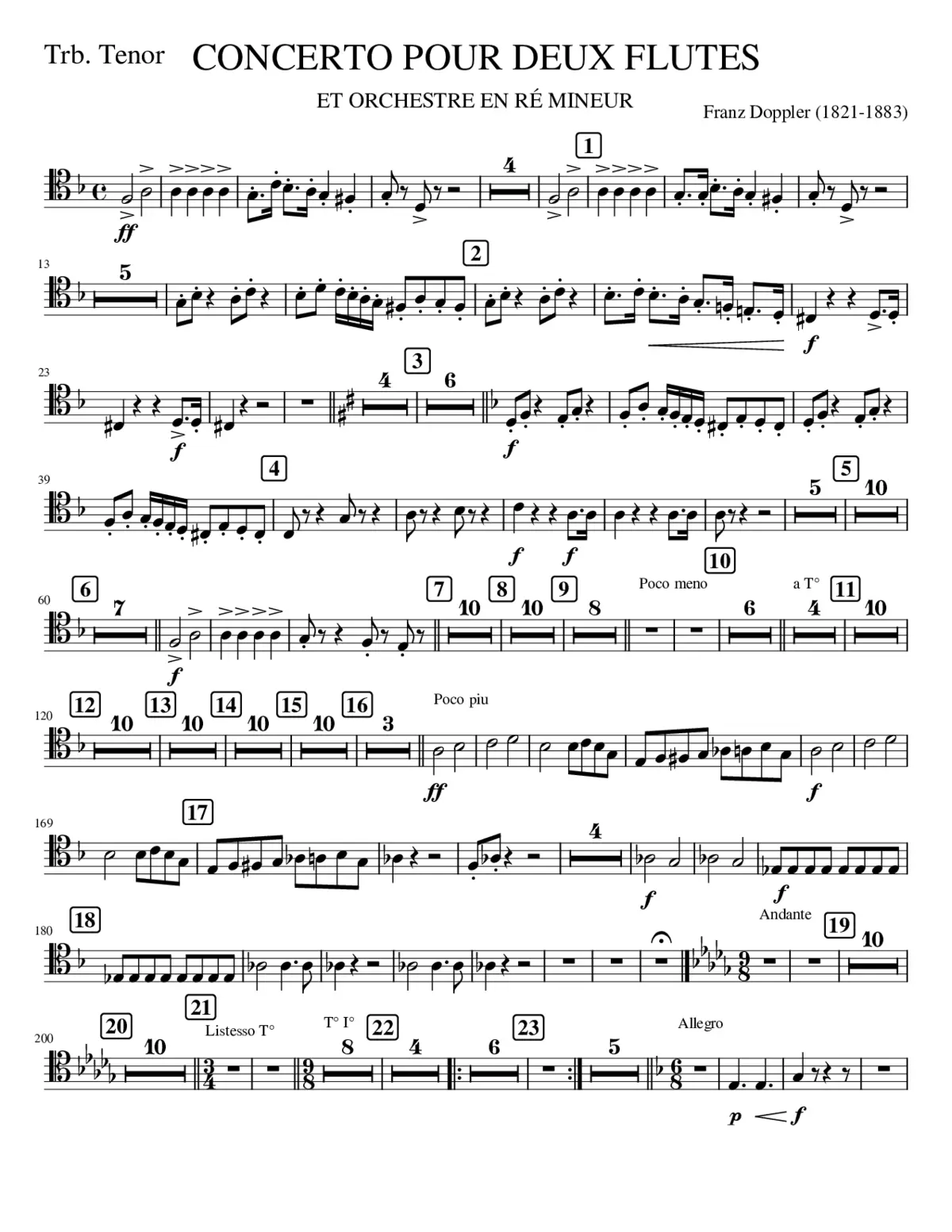 TRBT. CONCERTO 2 FLUTES - Page 1
