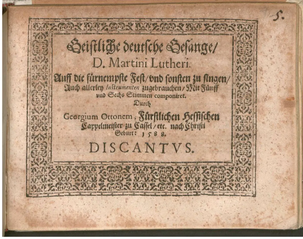 24 Geistliche deutsche Gesänge D. Martini Lutheri - Page 1