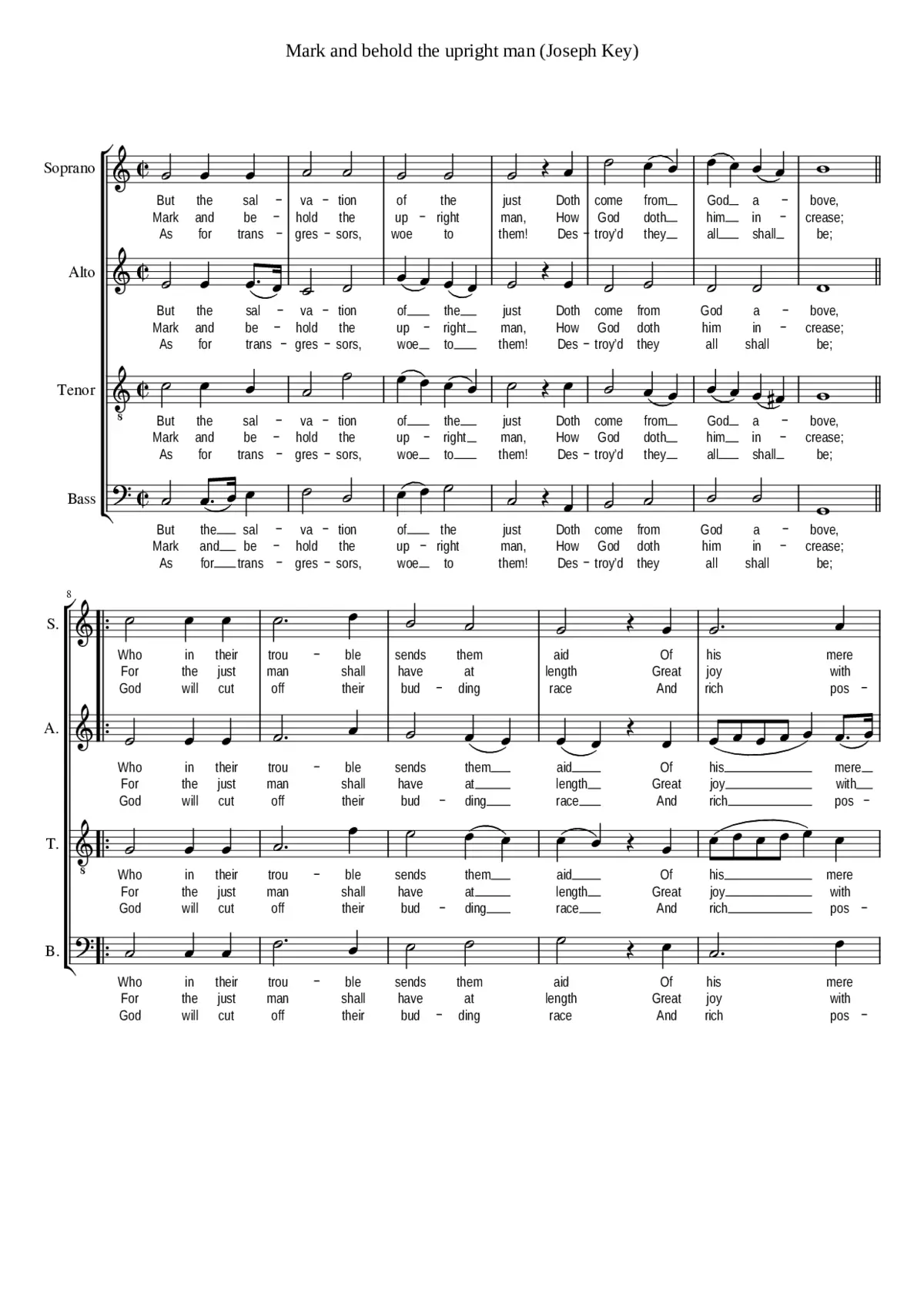 Mark and behold the upright man - Page 1