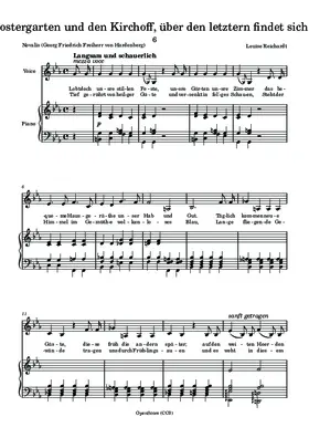 Er besucht den Klostergarten und den Kirchoff, über den letztern findet sich folgendes Gedicht