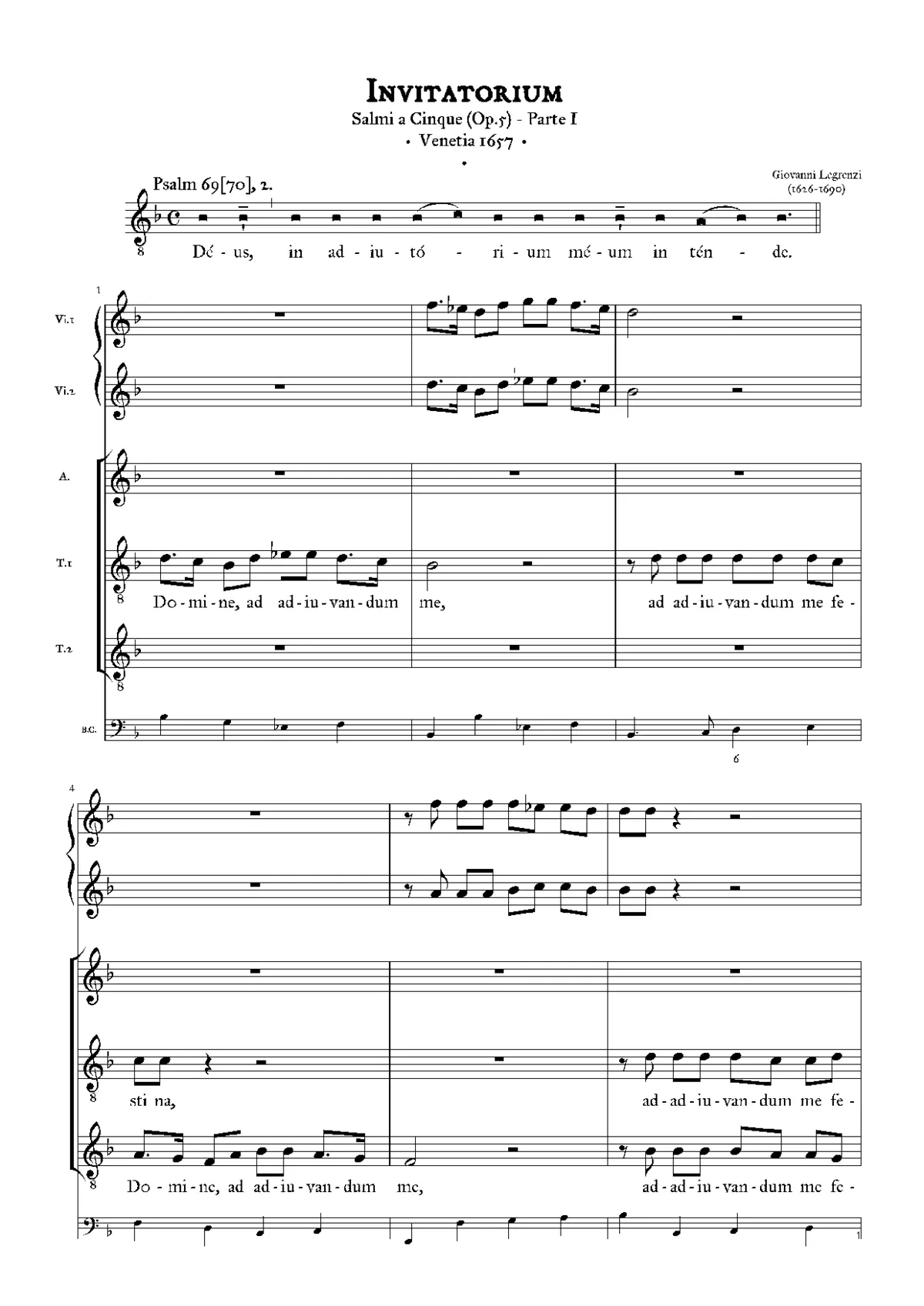 Deus in adiutorium - Page 1