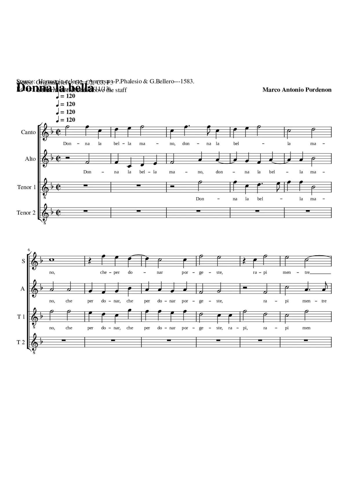 Donna la bella - Page 1