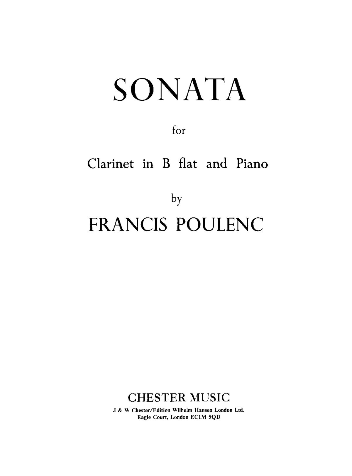 Clarinet Sonata - Page 1