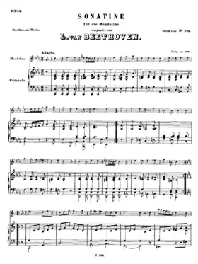 Sonatina for Mandolin and Harpsichord