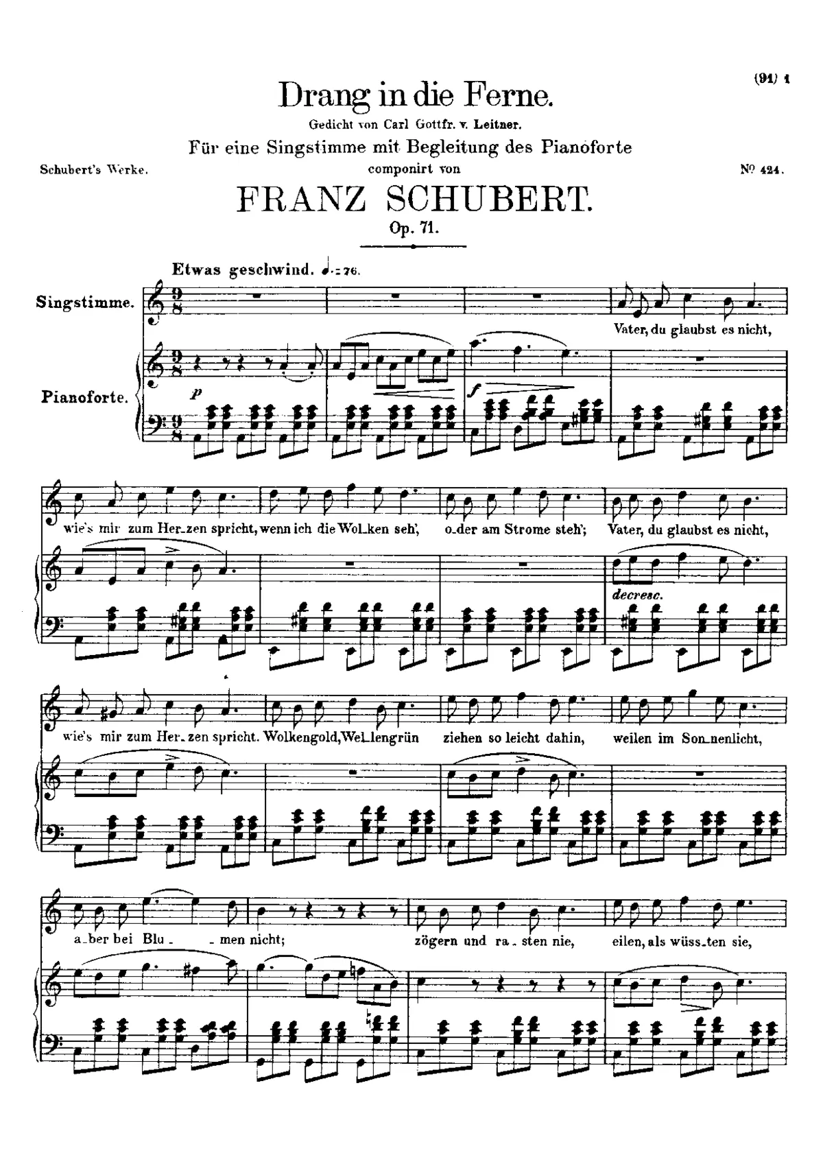 Drang in die Ferne - Page 1