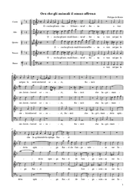 Ora che gli animali il sonno affrena