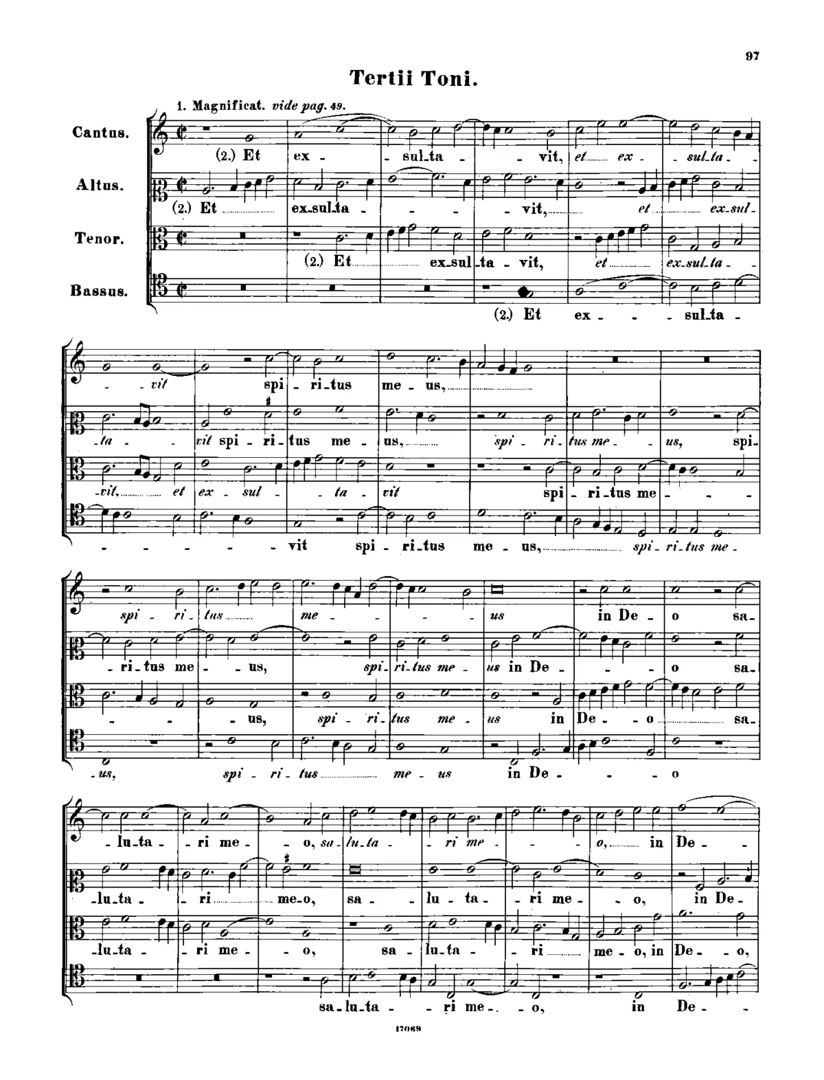 Magnificat tertii toni - Page 1