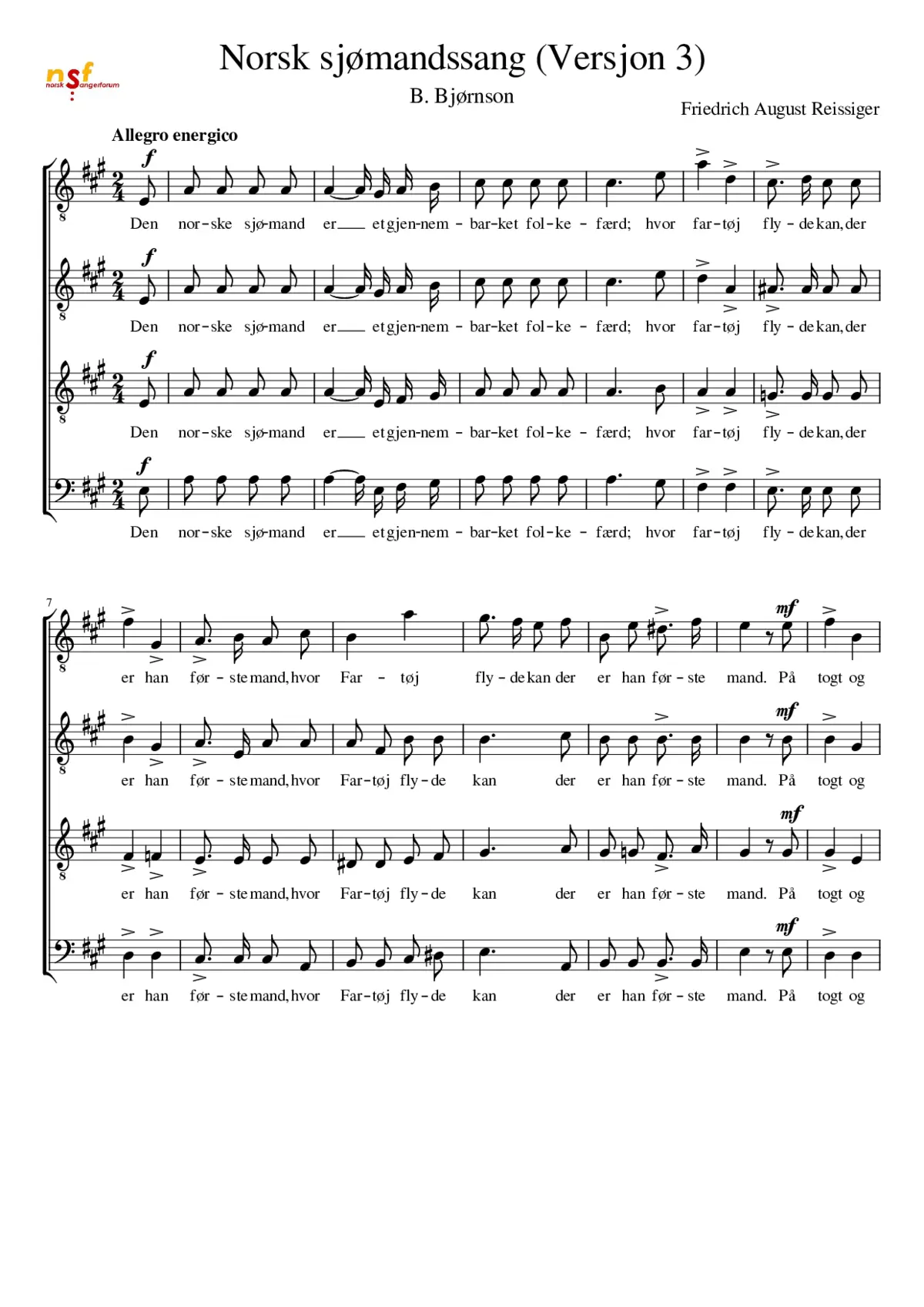 Den norske Sjømand - Page 1