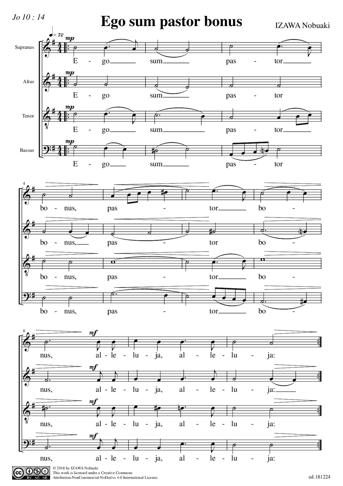 Ego sum pastor bonus - Page 1