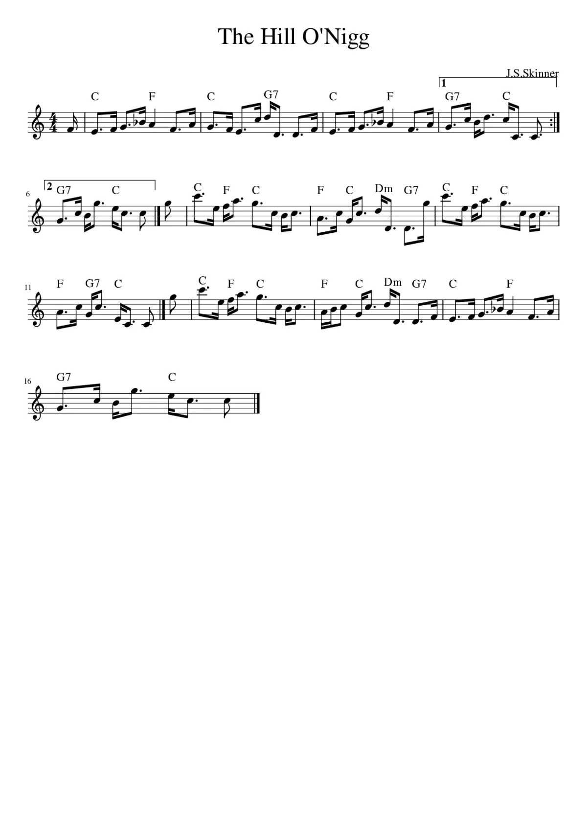 The Hill O'Nigg - Page 1