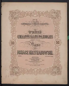 3 Chants sans paroles