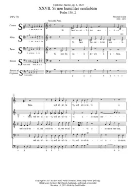 Si non humiliter sentiebam, SWV 79
