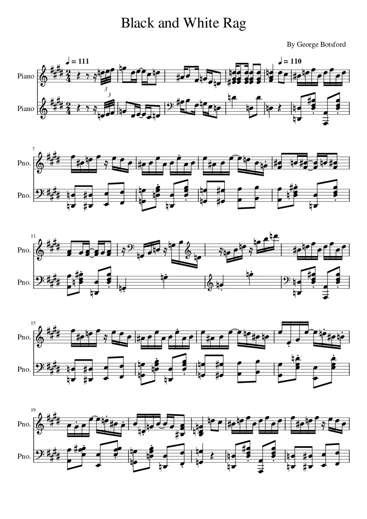 Black and White Rag - Page 1