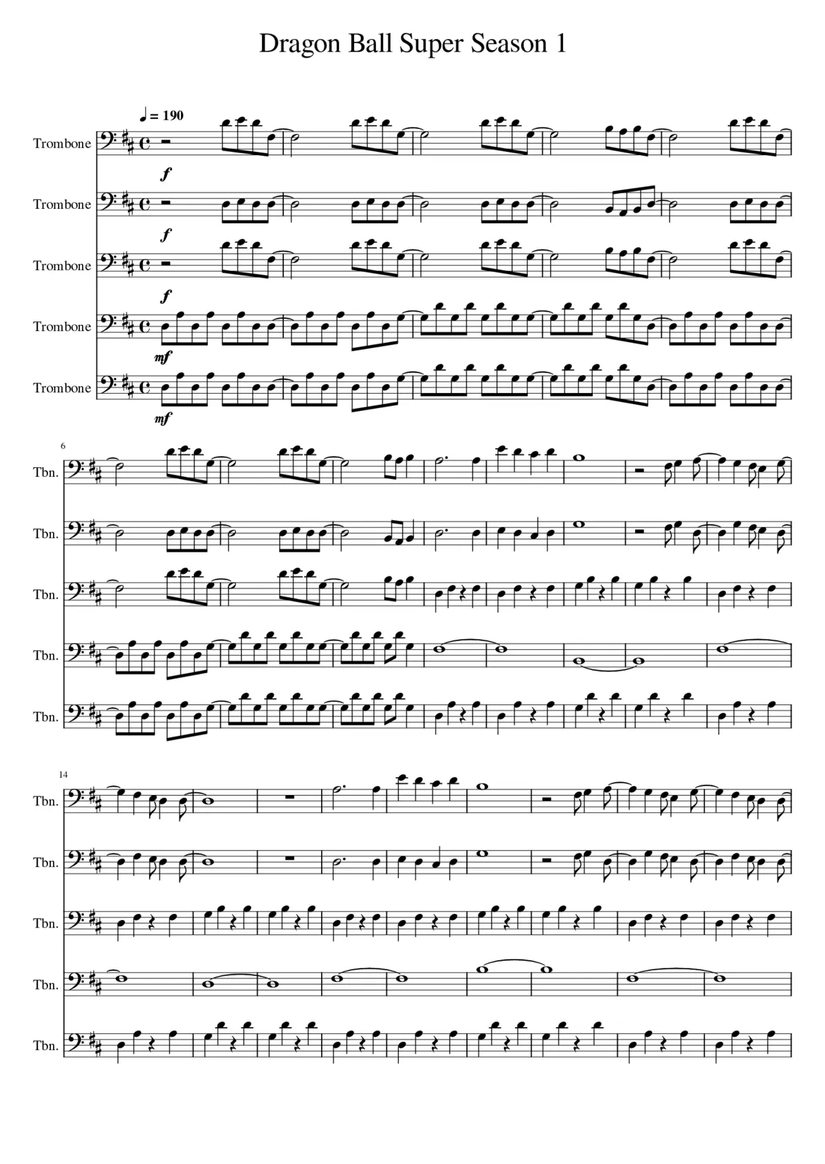 dragon ball z intro theme - rock the dragon - Page 1