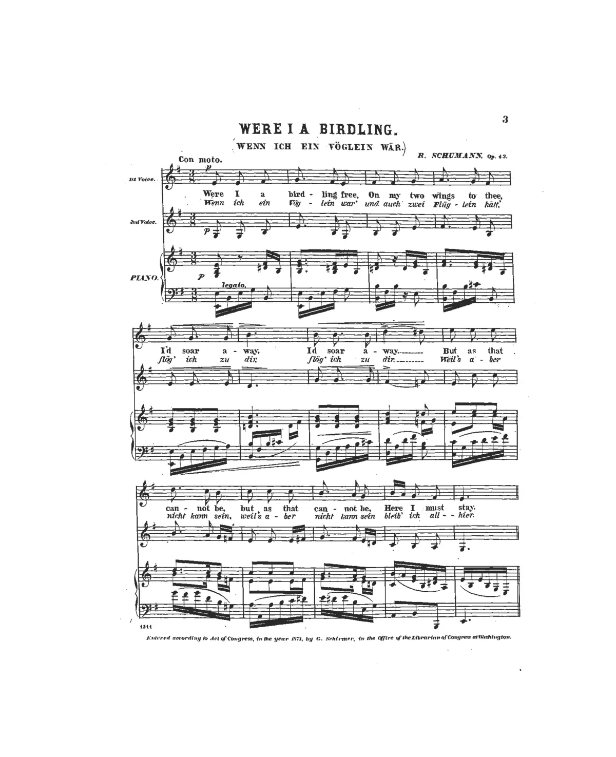 3 Zweistimmige Lieder - Page 1