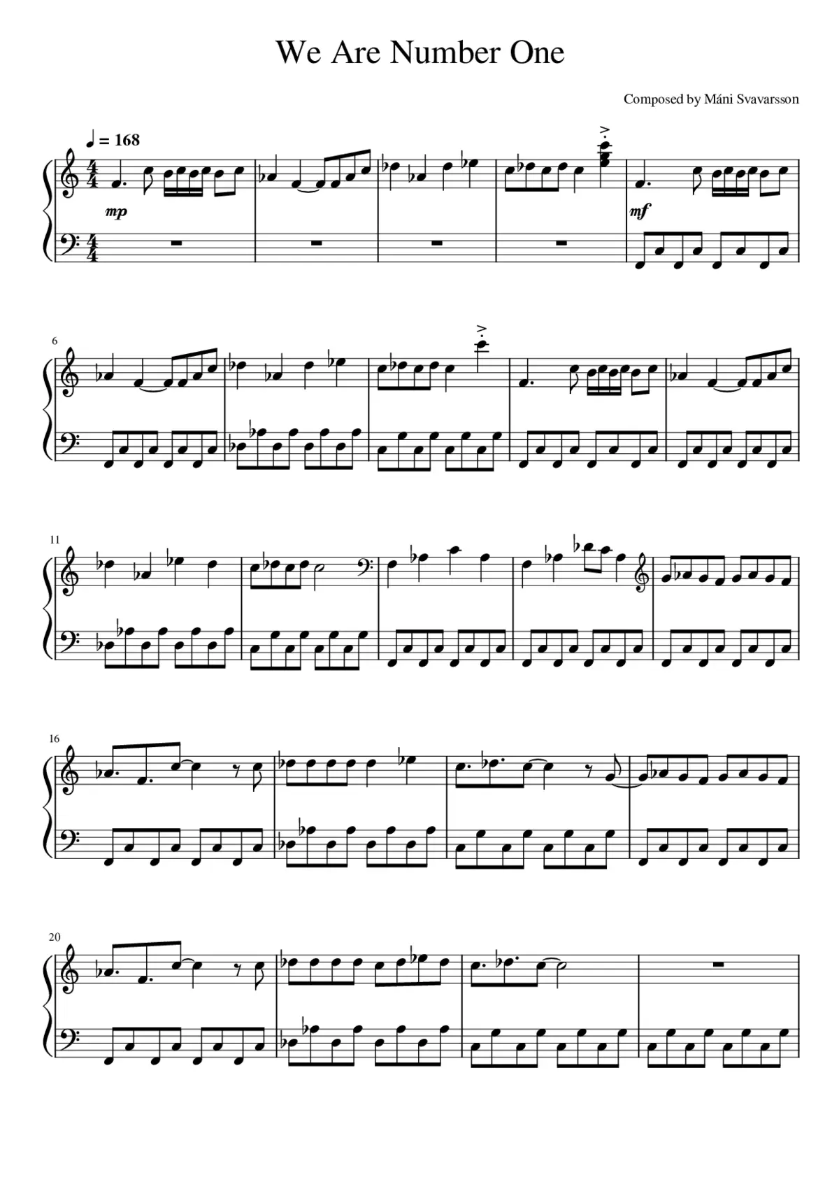 we are number one - Page 1