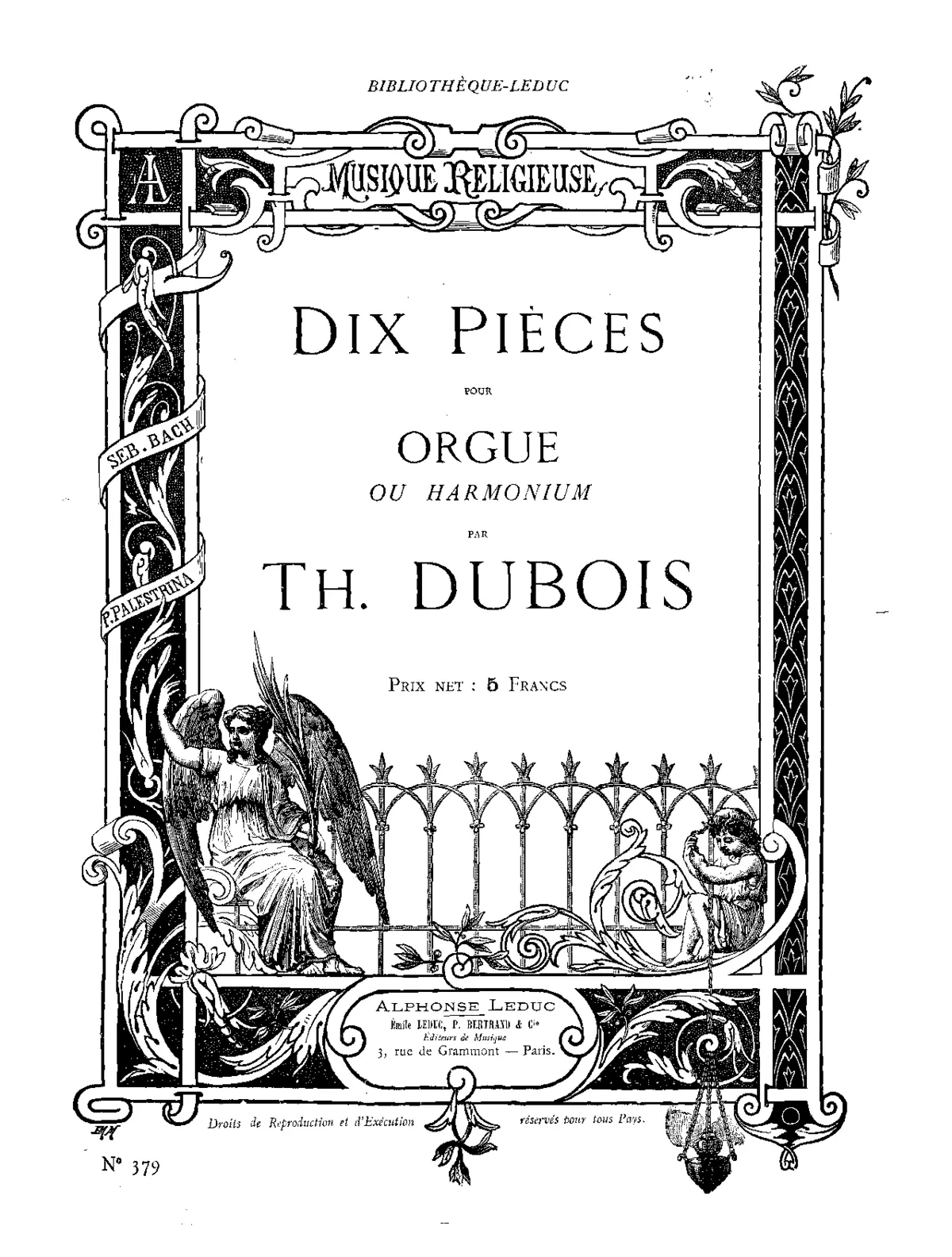 Dix pièces pour orgue ou harmonium - Page 1