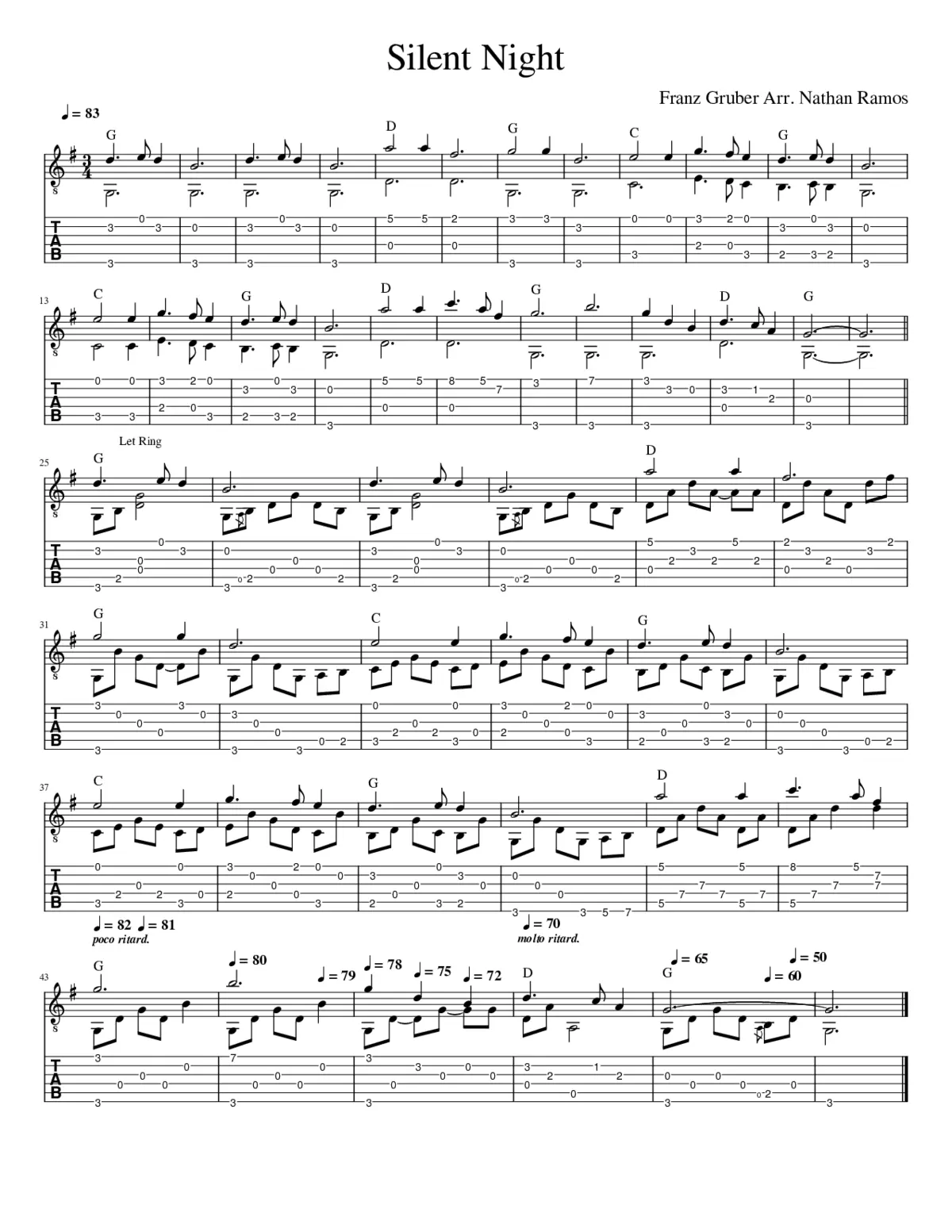 Stille Nacht heilige Nacht H.145 - Page 1