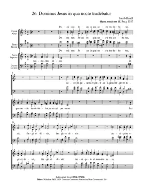 Dominus Jesus in qua nocte tradebatur