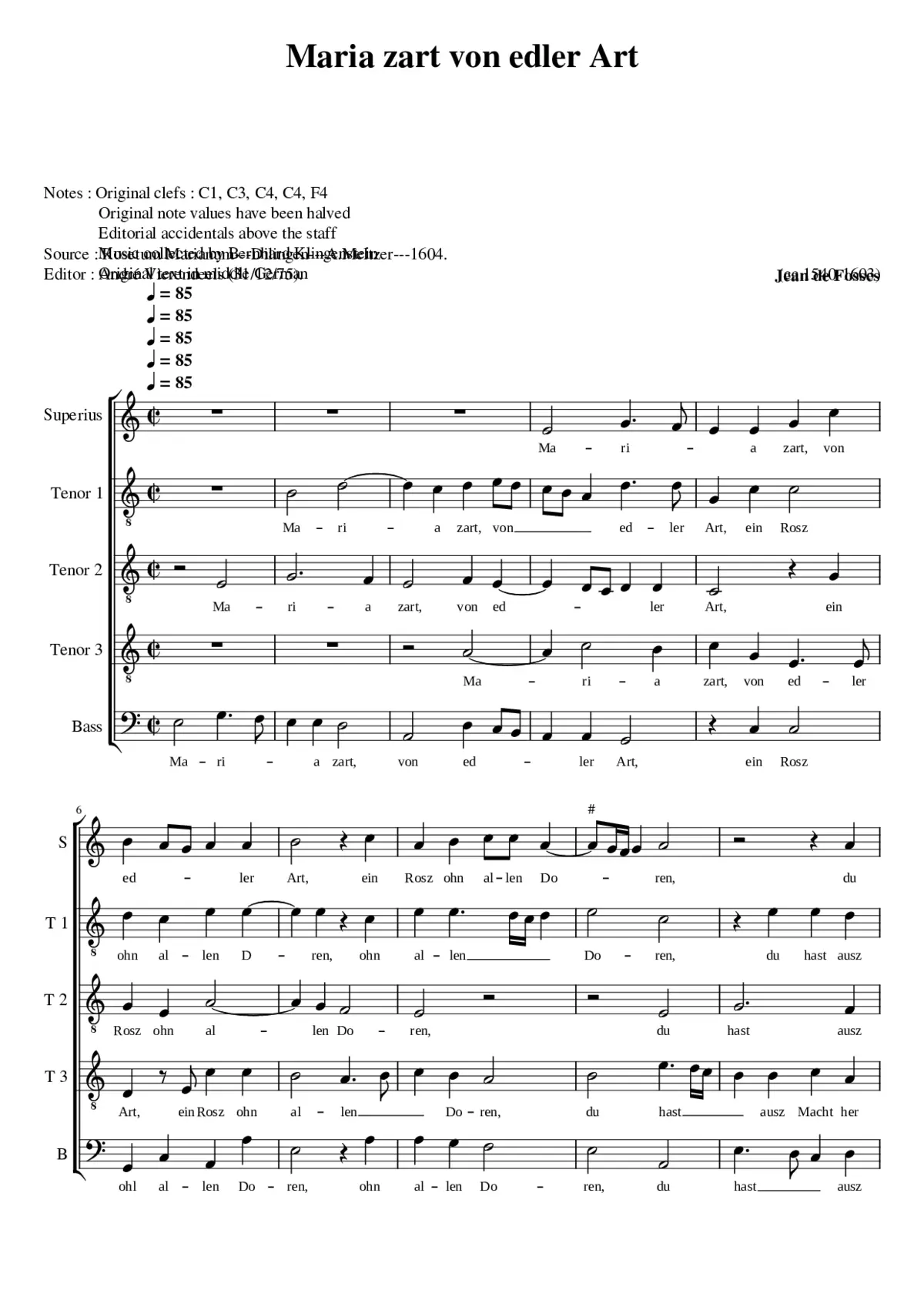 Maria zart von edler Art - Page 1