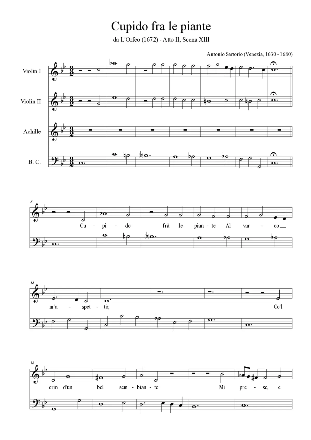 Cupido fra le piante - Page 1