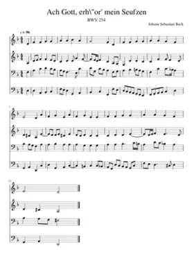 Ach Gott erhör' mein Seufzen und Wehklagen