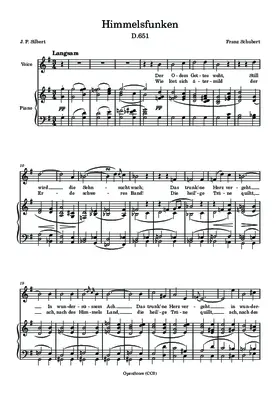 Himmelsfunken, D.651
