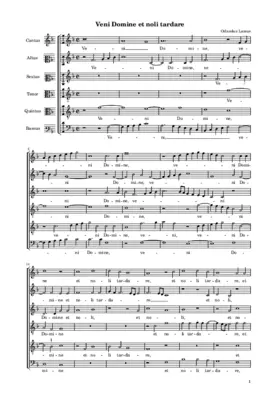Veni Domine et noli tardare