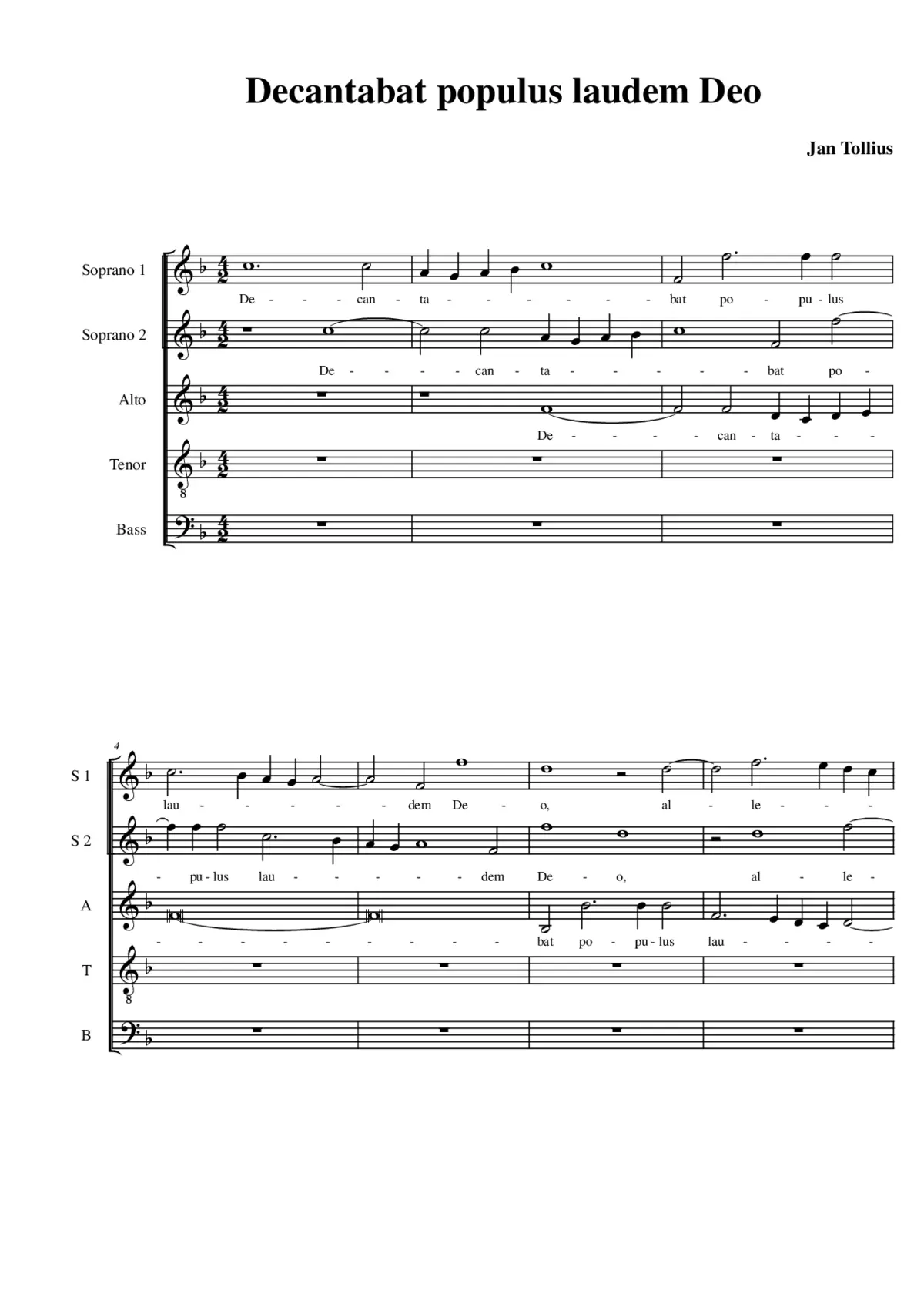 Decantabat populus laudem Deo - Page 1