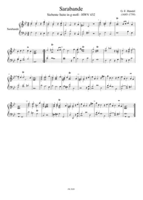 Suite in G minor HWV 432