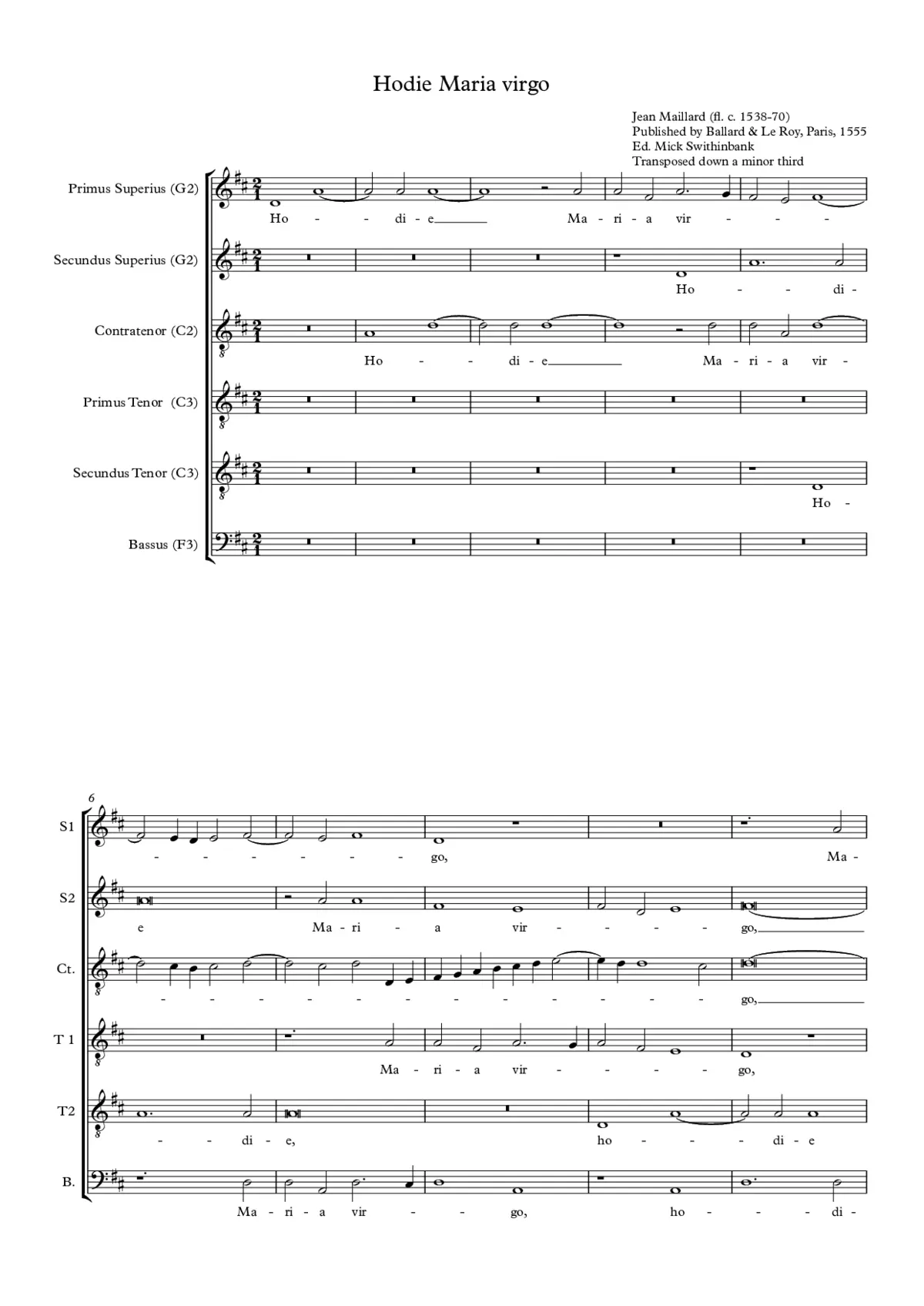 Hodie Maria virgo caelos ascendit - Page 1