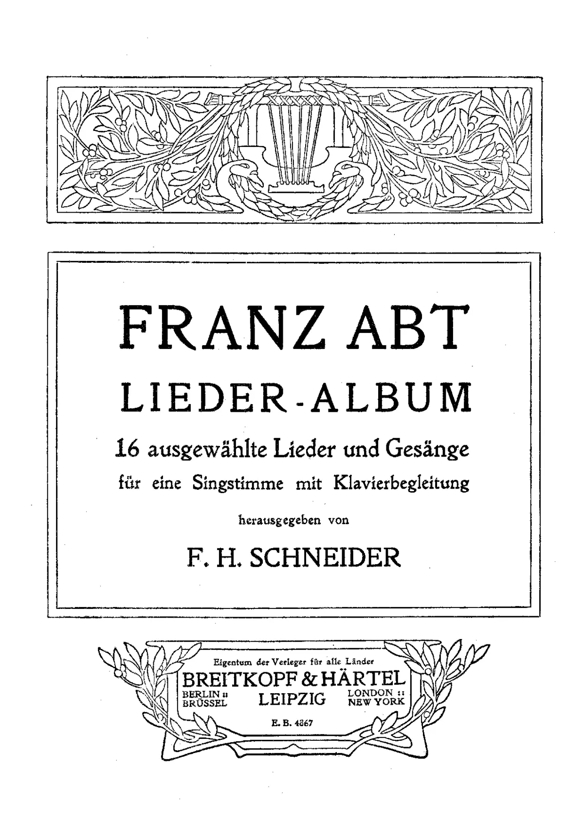 3 Lieder - Page 1