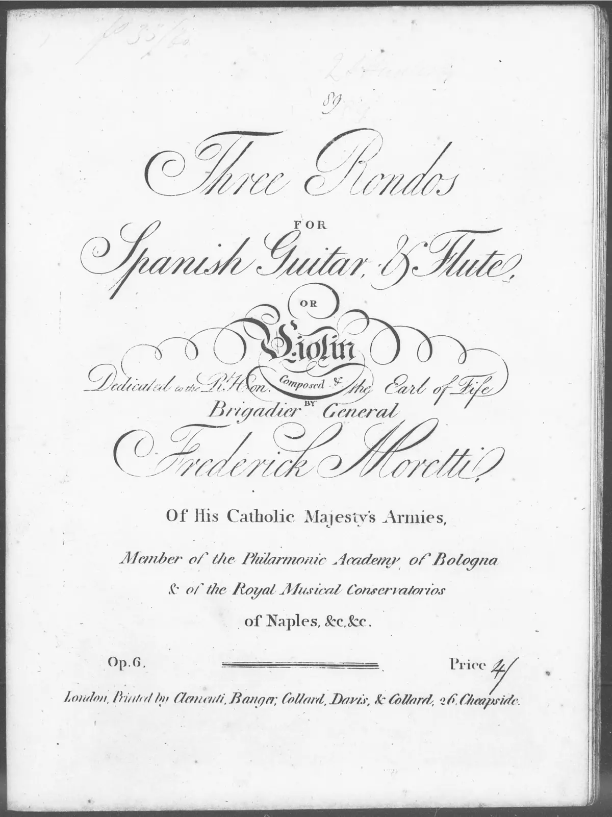 Three Rondos for Spanish Guitar & Flute or Violin - Page 1