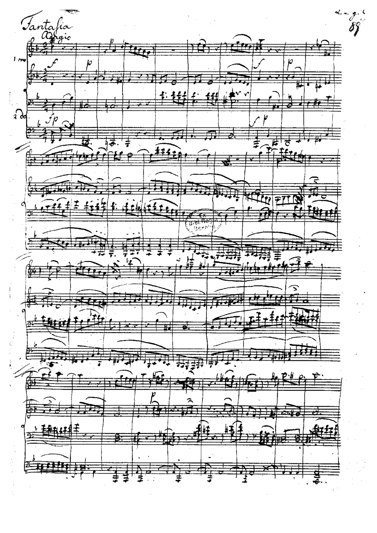 Fantasia in D minor - Page 1