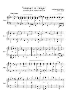 Veränderungen über einen Walzer Op.120