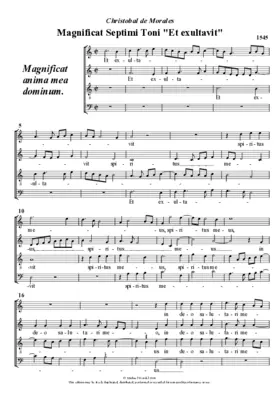 Magnificat Septimi Toni 'Et exultavit'