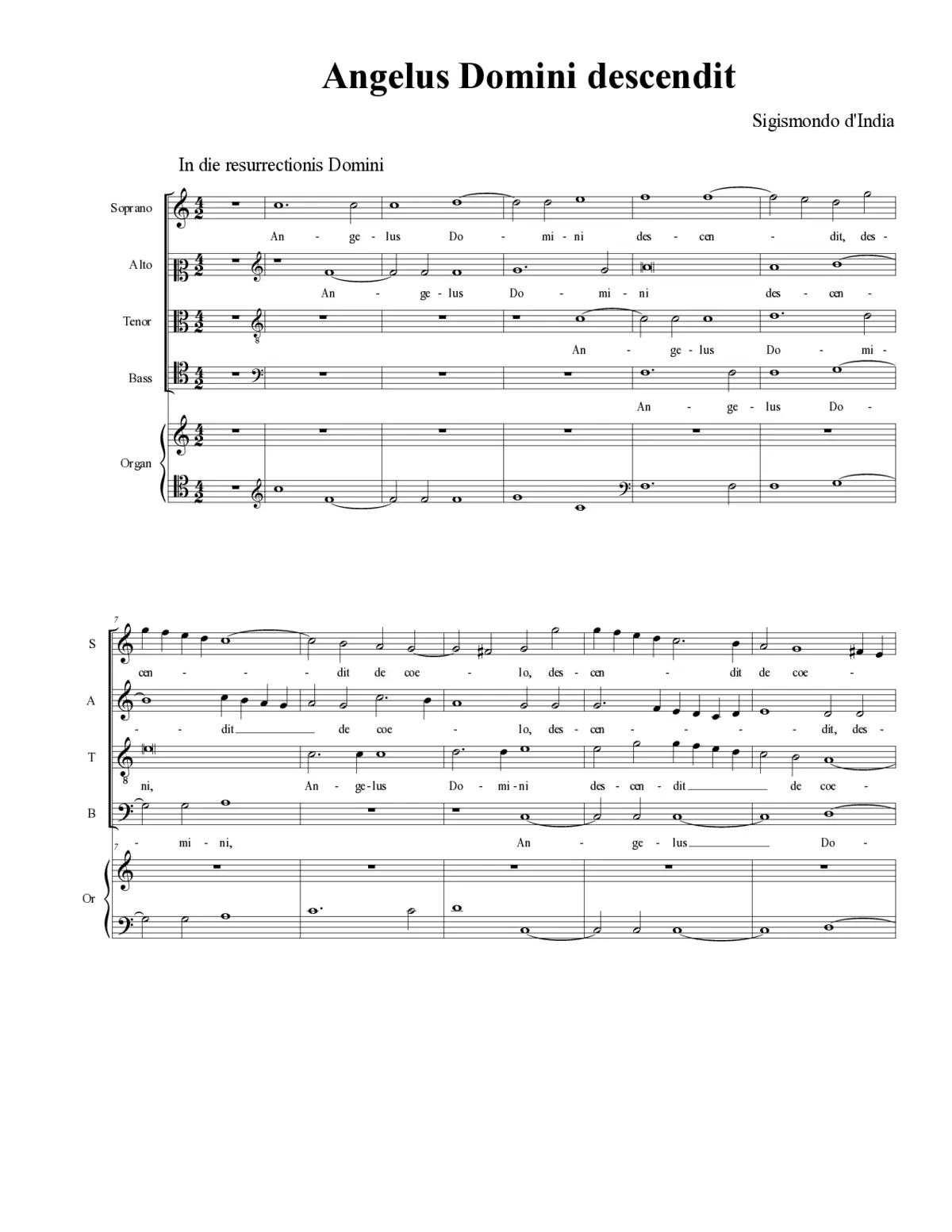 Angelus Domini descendit - Page 1