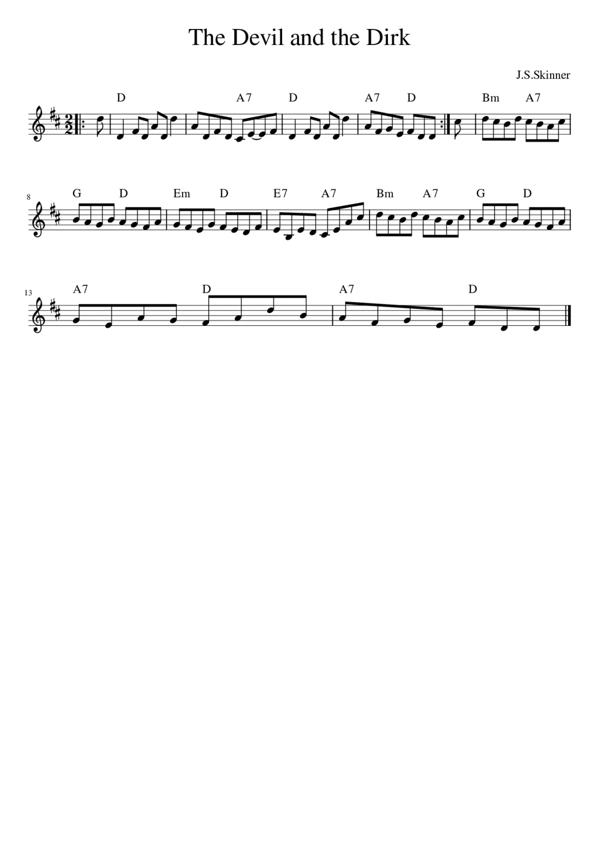 The Devil And The Dirk - Page 1