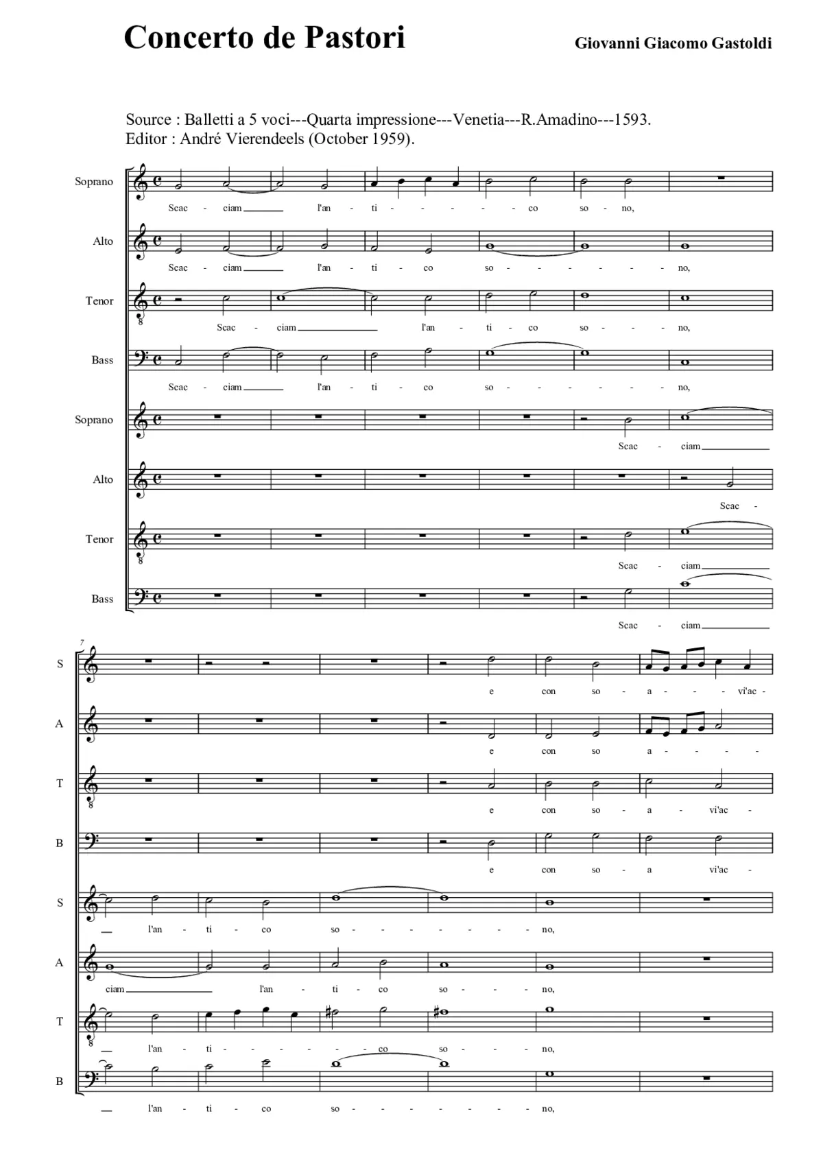 Concerto de pastori - Page 1