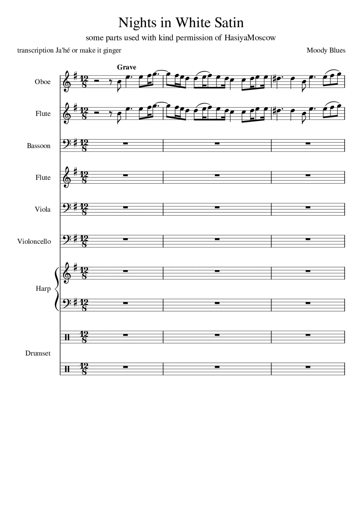 nights in white satin - Page 1