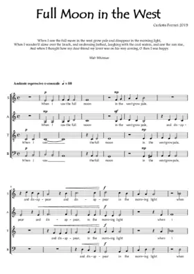 Full Moon in the West